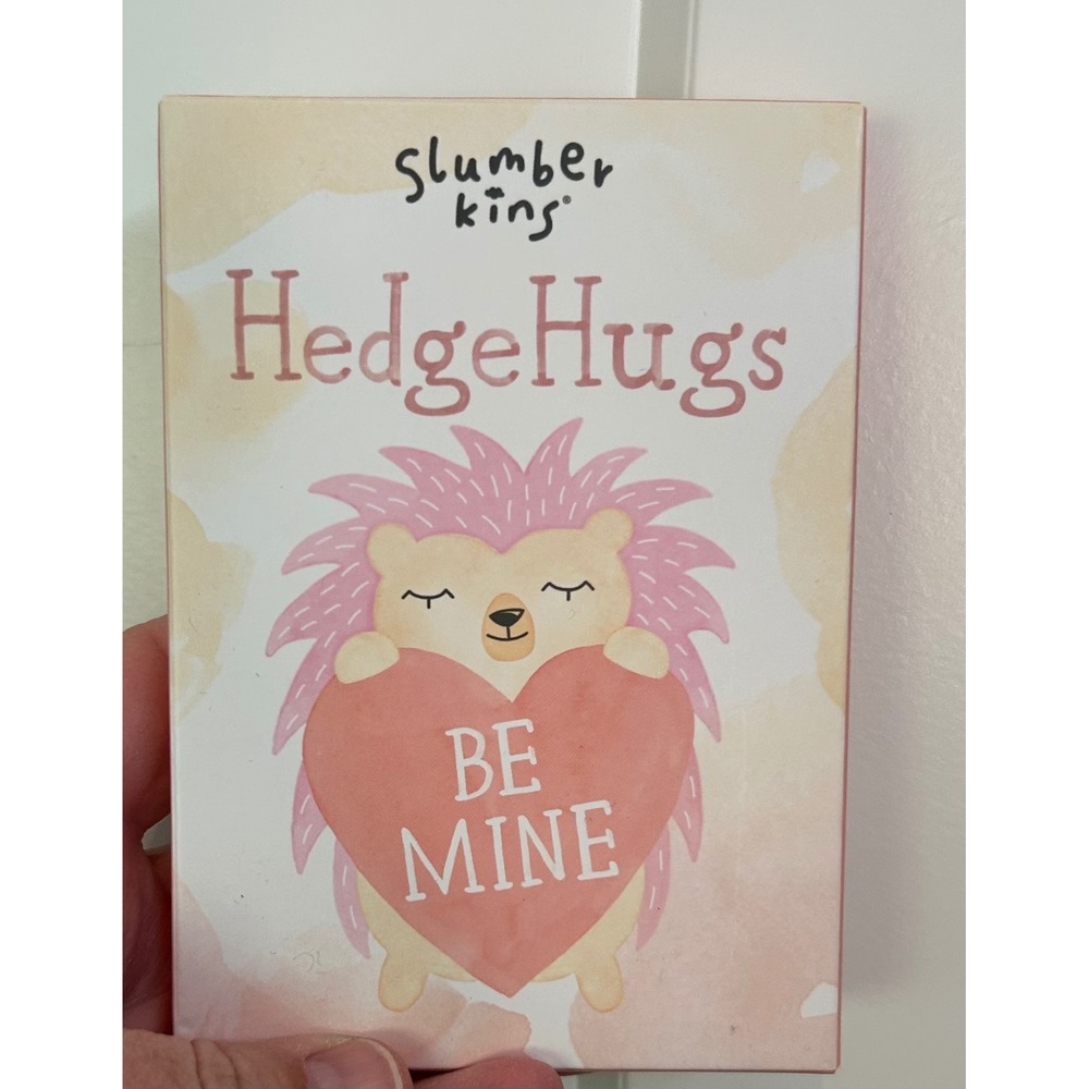 Slumberkins HedgeHugs Be Mine Pink Hedgehog Valentine‎ Friendship Cards
